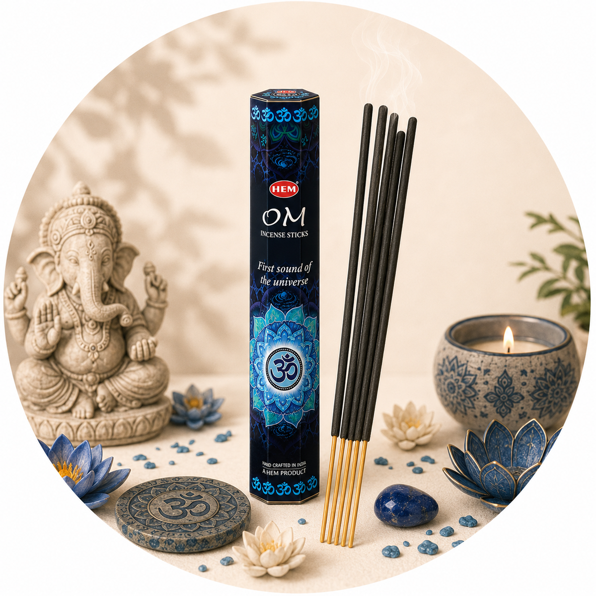 HEM INCENSO IN BASTONCINI - Om | Scopri su Clorophilla Shop