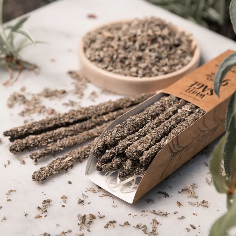 SAGRADA MADRE INCENSO BOTANICO - Salvia bianca | Scopri su Clorophilla Shop