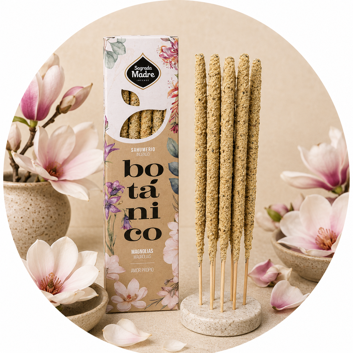 SAGRADA MADRE INCENSO LINEA BOTANICO FLOREALE - Magnolia | Scopri su Clorophilla Shop