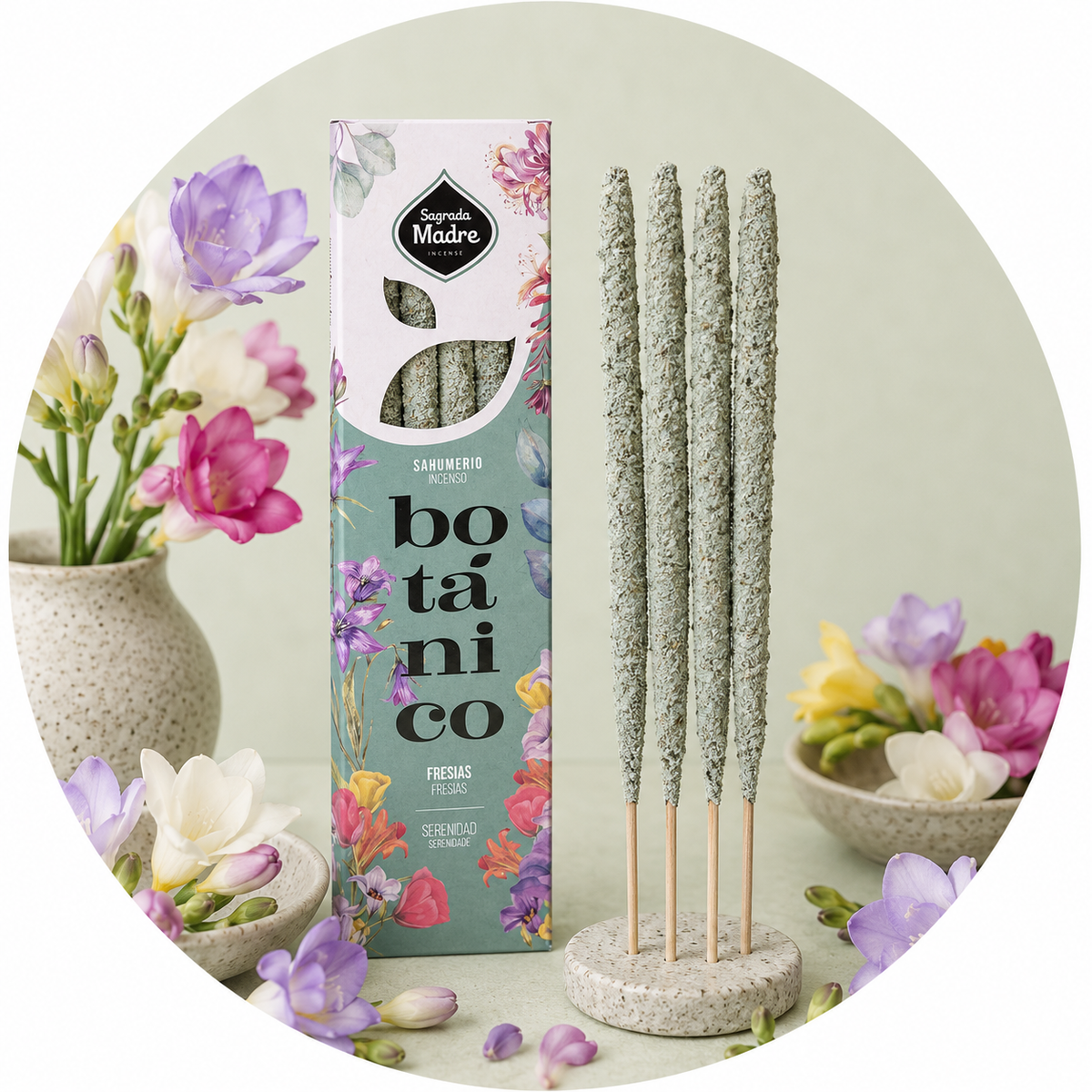 SAGRADA MADRE INCENSO LINEA BOTANICO FLOREALE - Fresia | Scopri su Clorophilla Shop