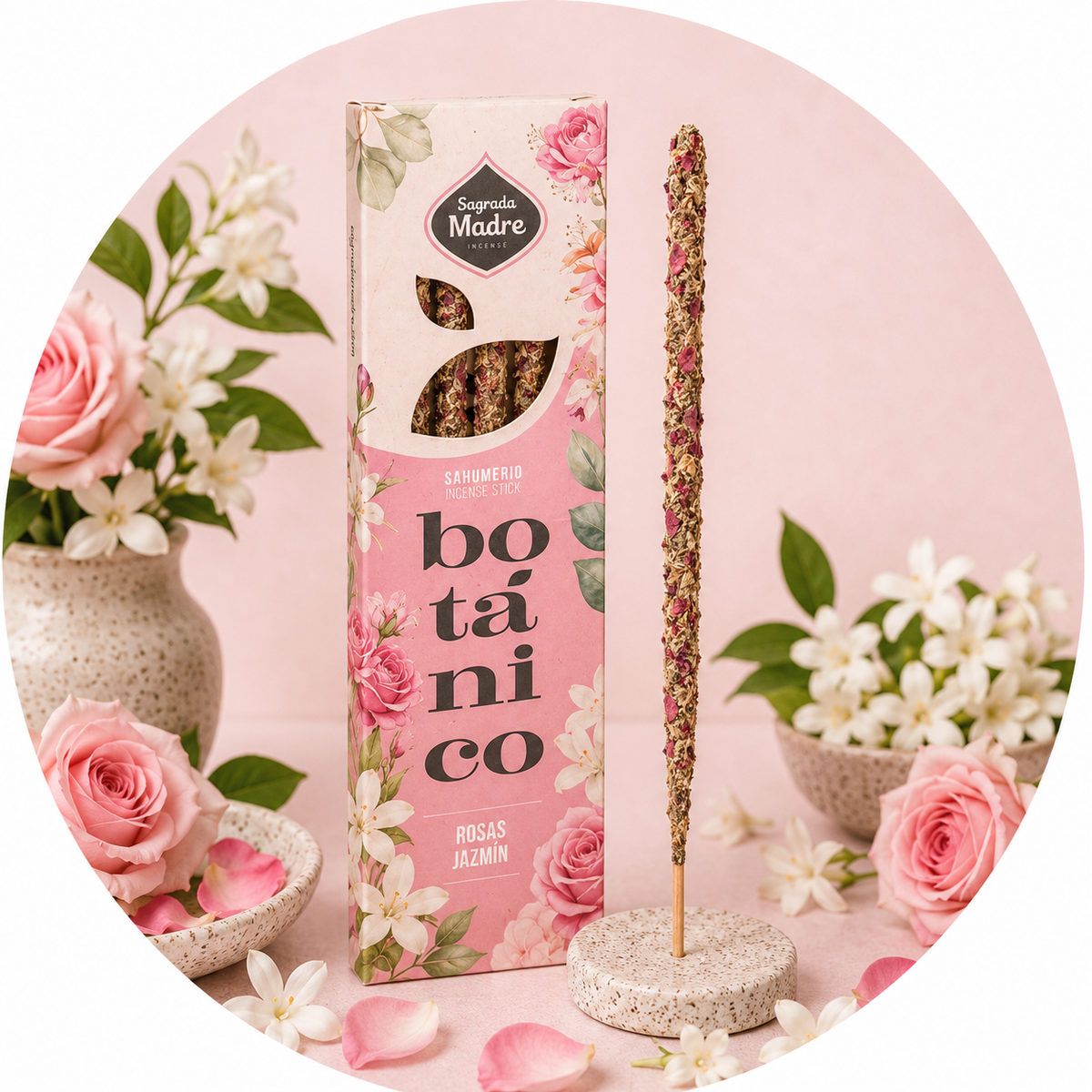 SAGRADA MADRE INCENSO LINEA BOTANICO FLOREALE - Gelsomino e rosa | Scopri su Clorophilla Shop