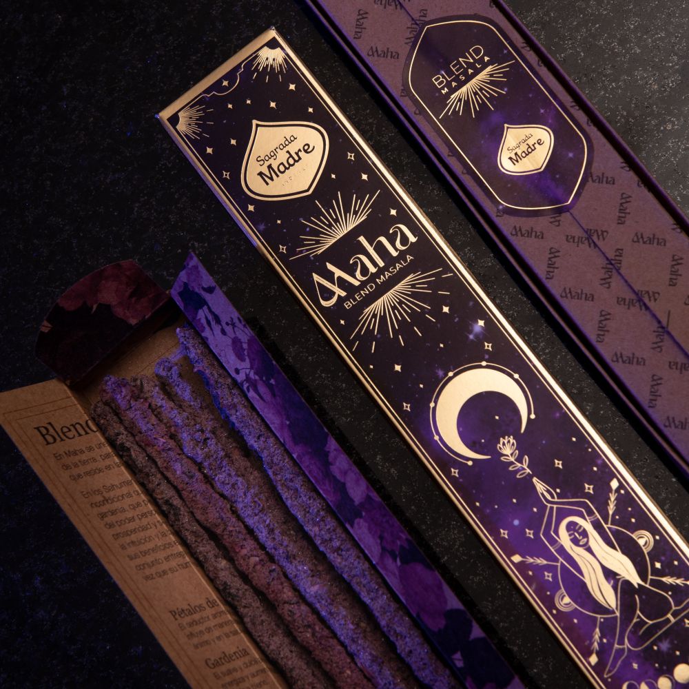 SAGRADA MADRE INCENSO MAHA MASALA - Energia del sole, della luna e delle stelle | Scopri su Clorophilla Shop