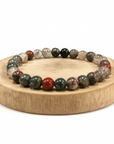BRACCIALE IN DIASPRO ELIOTROPIO BLOODSTONE - Forza e rigenerazione | Scopri su Clorophilla Shop