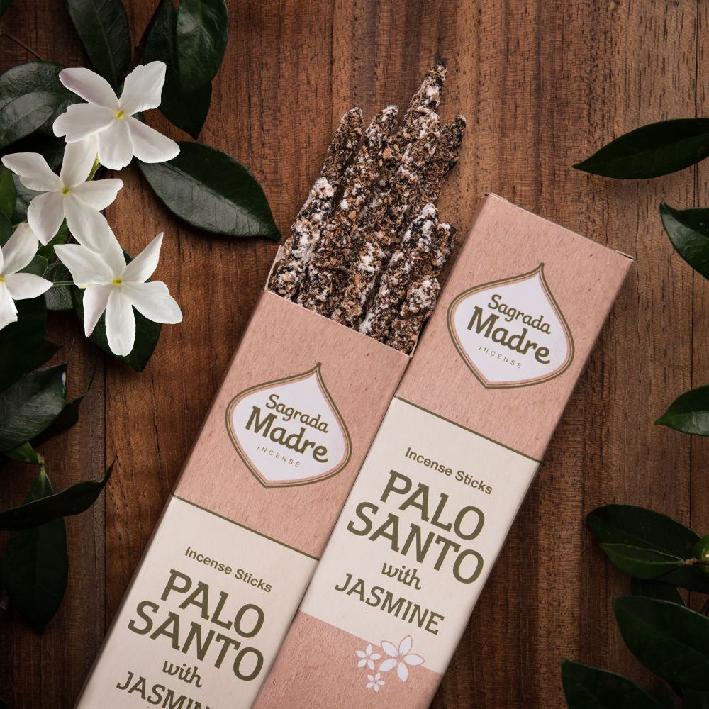 SAGRADA MADRE INCENSO LINEA PALO SANTO - Palo santo e Gelsomino | Scopri su Clorophilla Shop