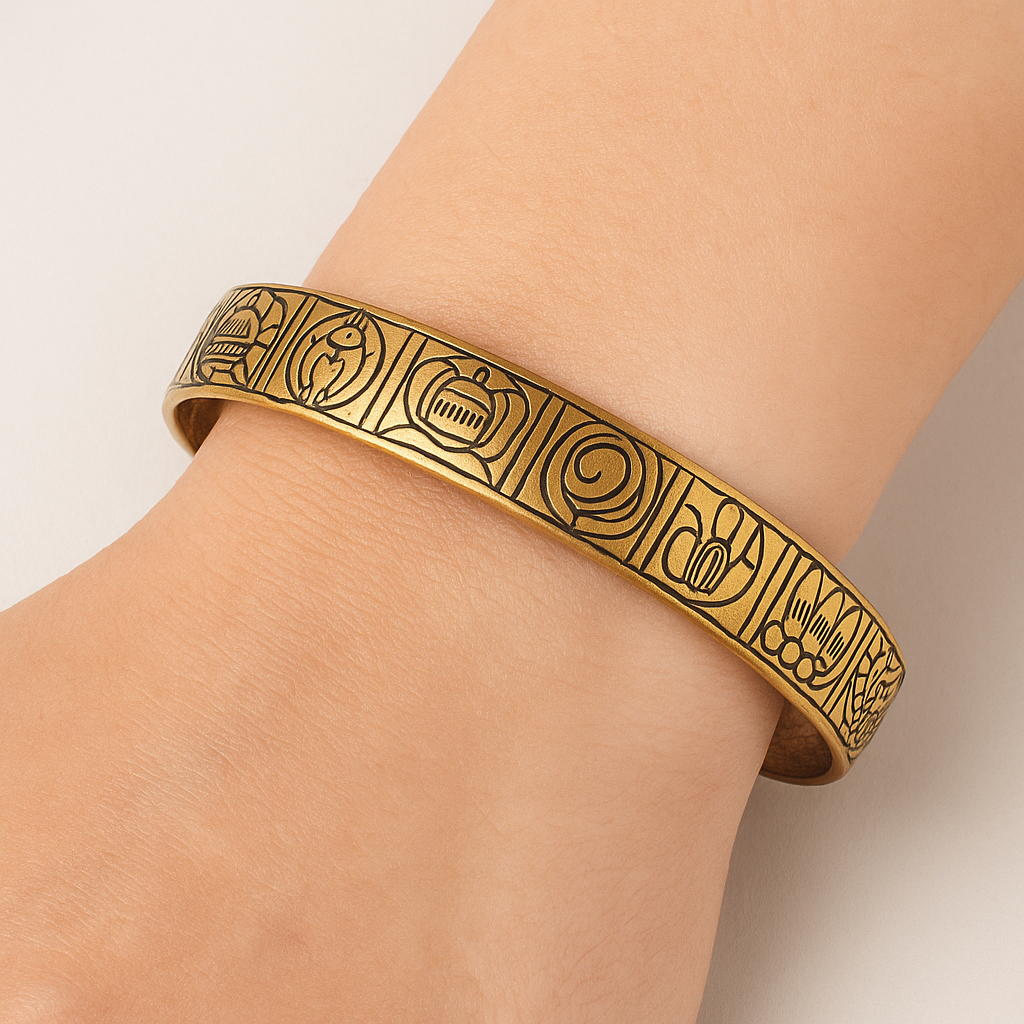 BRACCIALE TIBETANO IN RAME - 8 simboli buon auspicio | Scopri su Clorophilla Shop