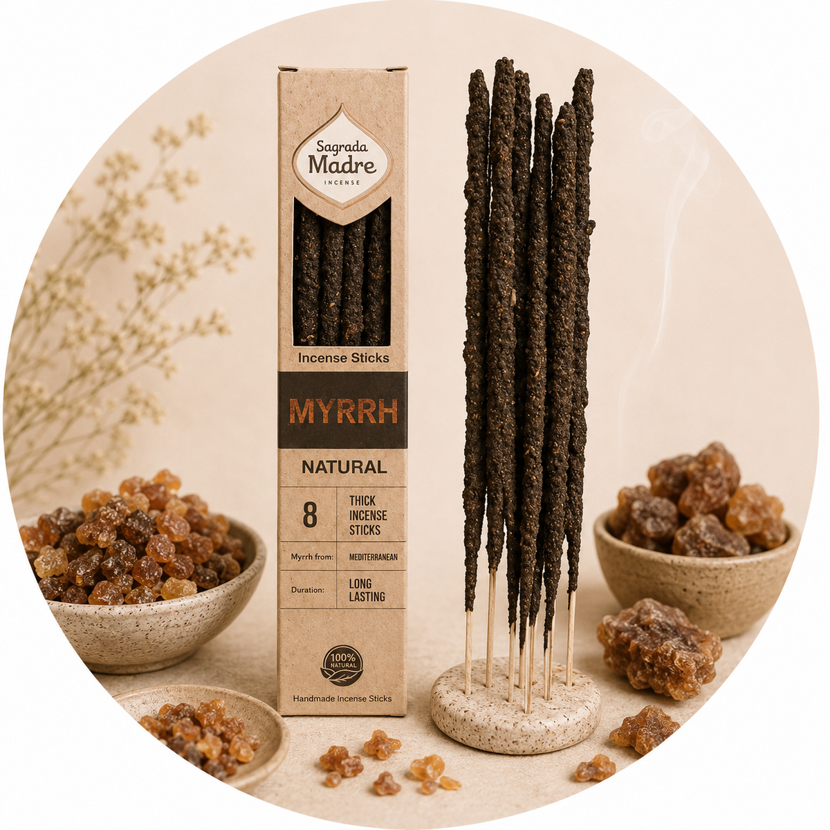 SAGRADA MADRE INCENSO NATURALE - Mirra | Scopri su Clorophilla Shop