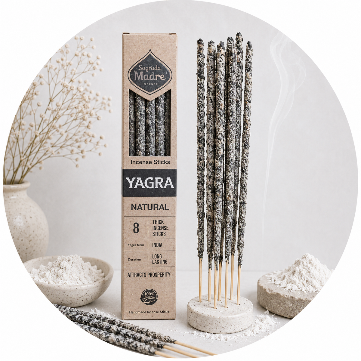 Sagrada Madre Incenso botanico in bastoncini - Yagra | Scopri su Clorophilla Shop