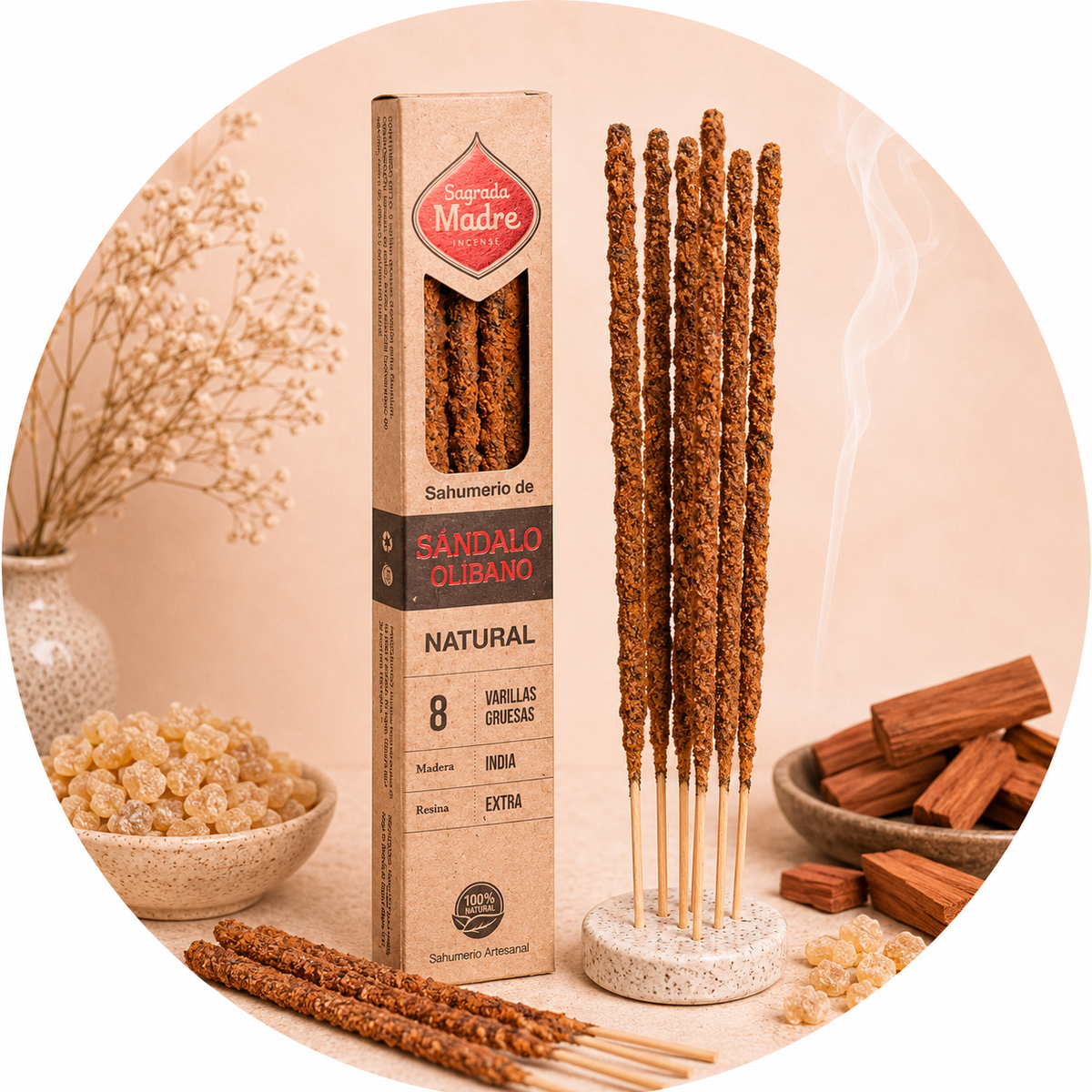 SAGRADA MADRE INCENSO NATURALE - Sandalo e Olibano | Scopri su Clorophilla Shop
