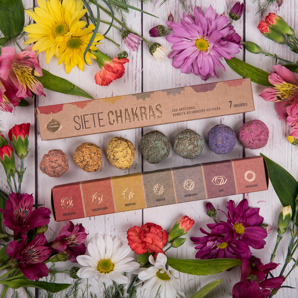 SAGRADA MADRE INCENSO BOMBITA - 7 Chakra | Scopri su Clorophilla Shop