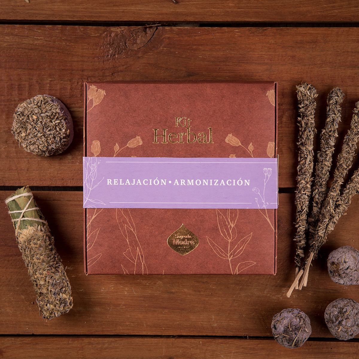 SAGRADA MADRE KIT INCENSO HERBAL - Relax e Armonia | Scopri su Clorophilla Shop