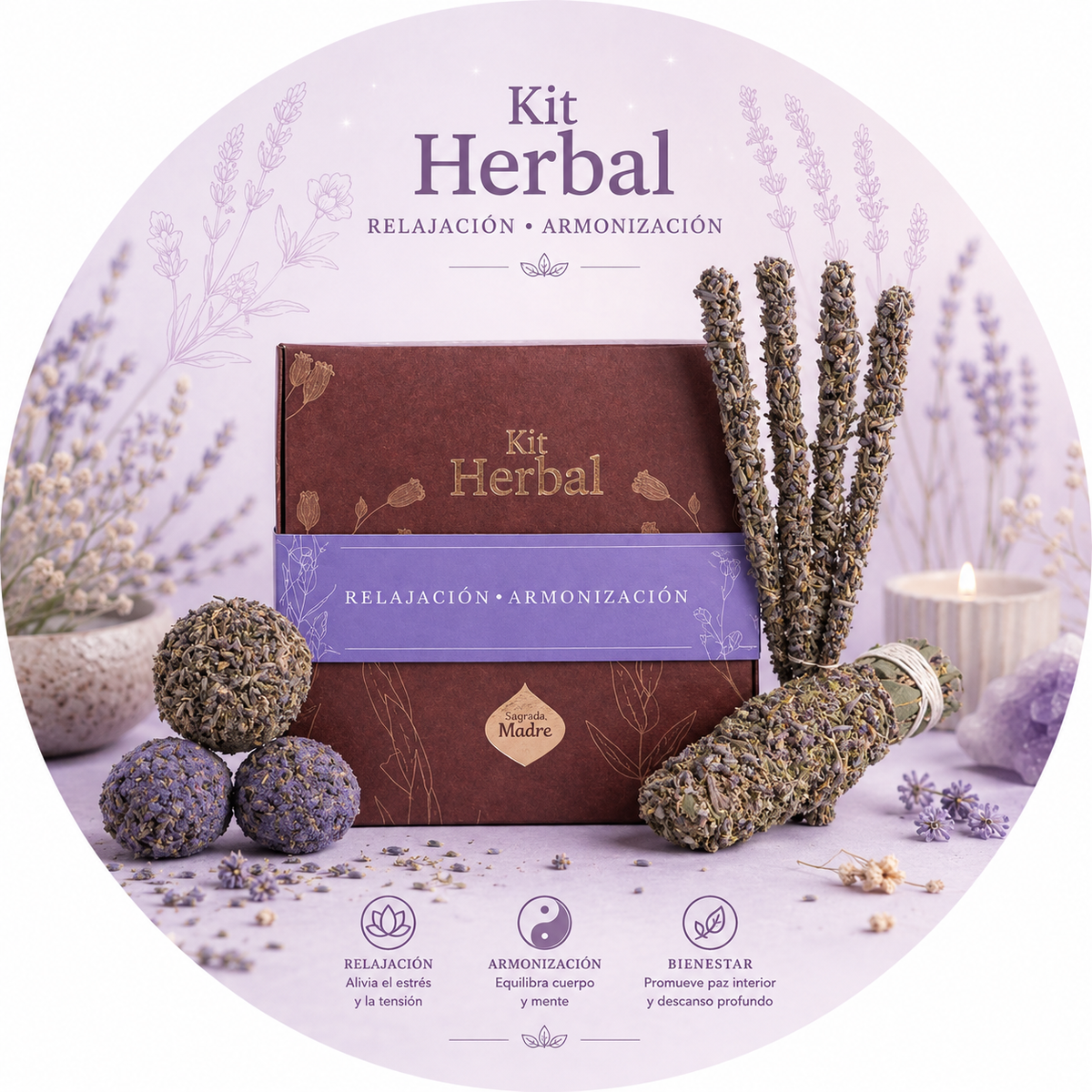 SAGRADA MADRE KIT INCENSO HERBAL - Relax e Armonia | Scopri su Clorophilla Shop