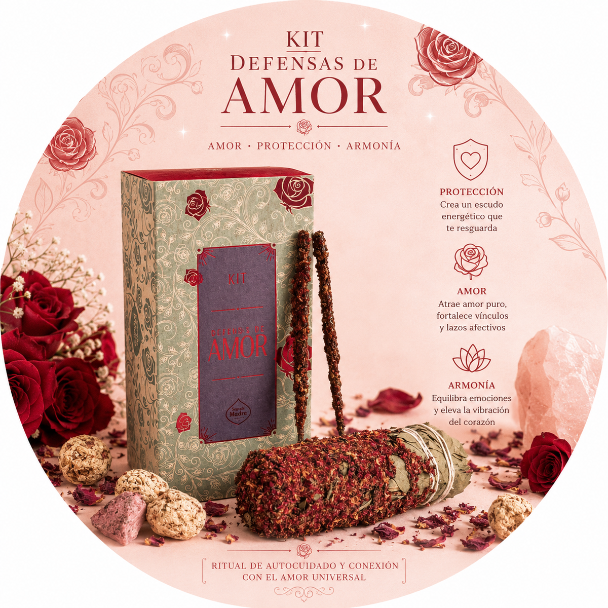 SAGRADA MADRE KIT INCENSO - Petali d'amore | Scopri su Clorophilla Shop