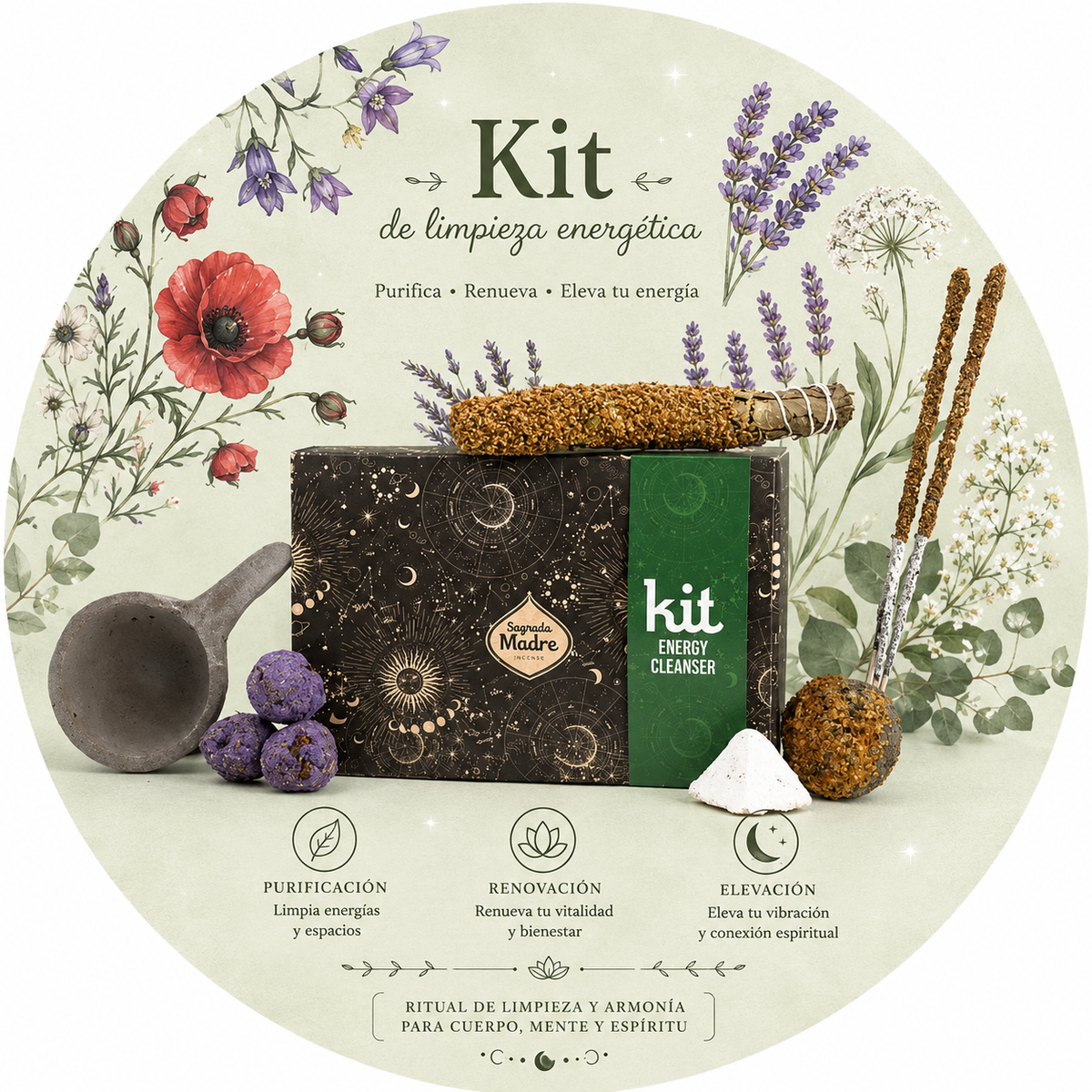 SAGRADA MADRE KIT INCENSO - Pulizia Energetica | Scopri su Clorophilla Shop