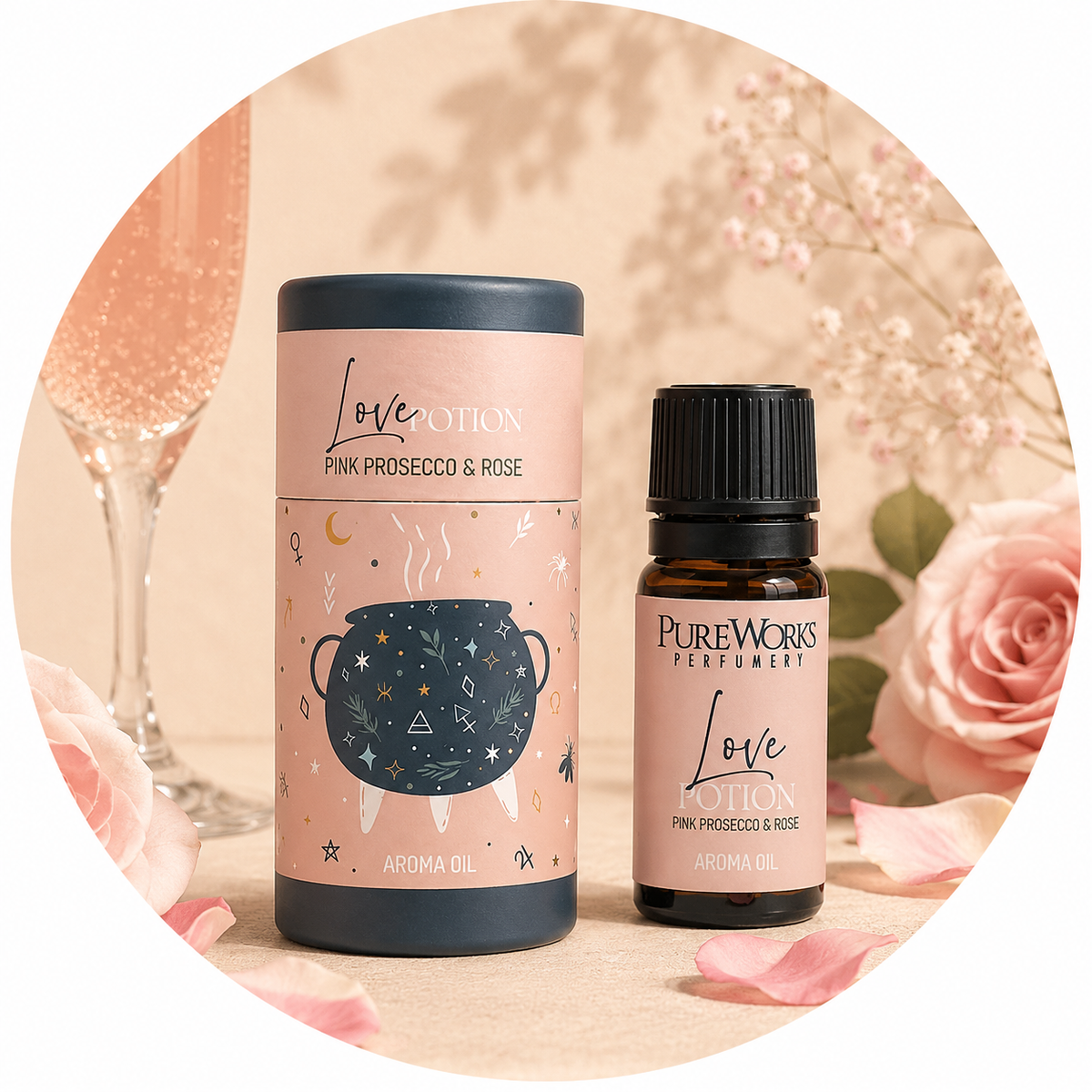 CELESTIAL MAGIC OLIO ESSENZIALE PINK PROSECCO E ROSE - Pozione d'amore | Scopri su Clorophilla Shop