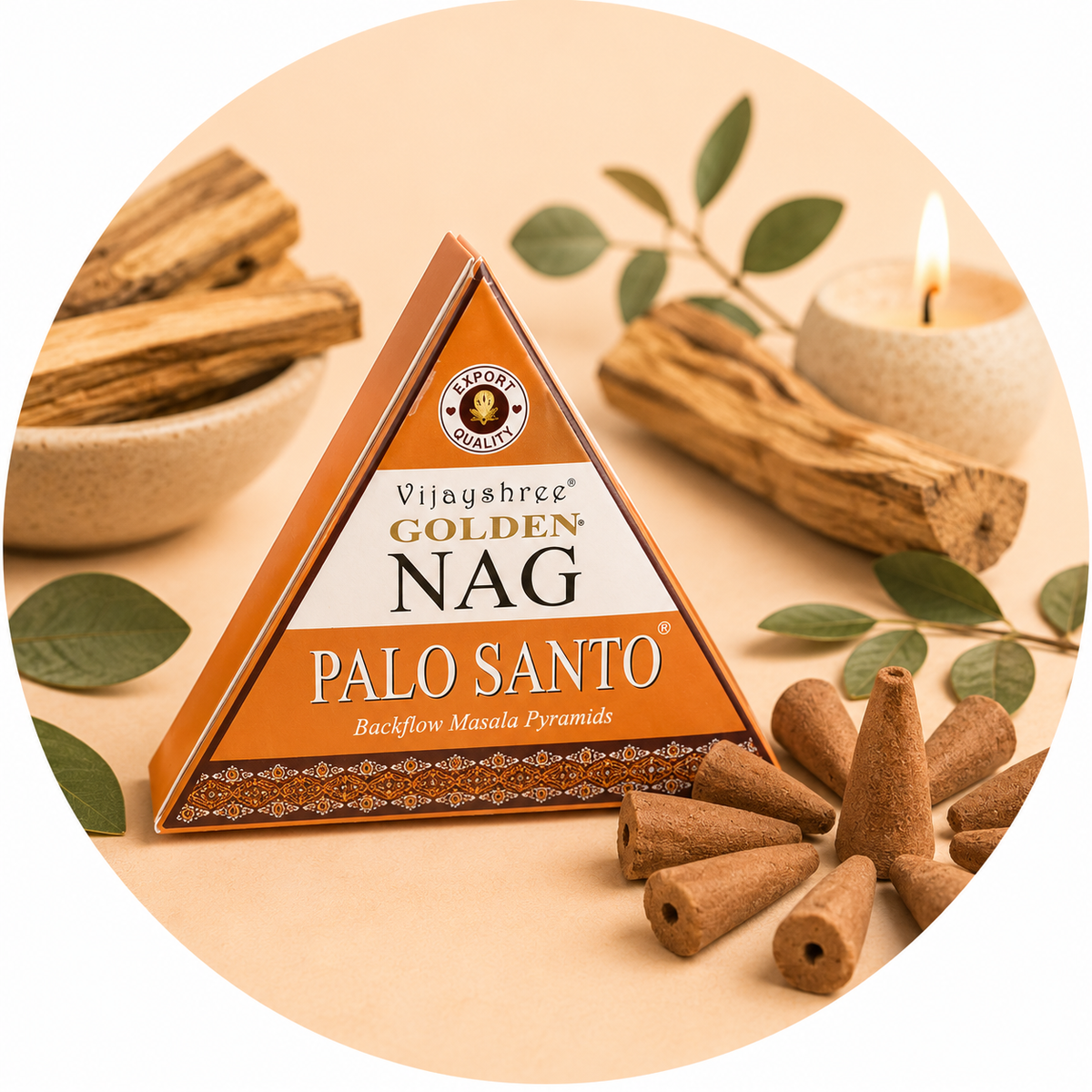 VIJAYSHREE CONI DI INCENSO A CASCATA - Palo Santo | Scopri su Clorophilla Shop