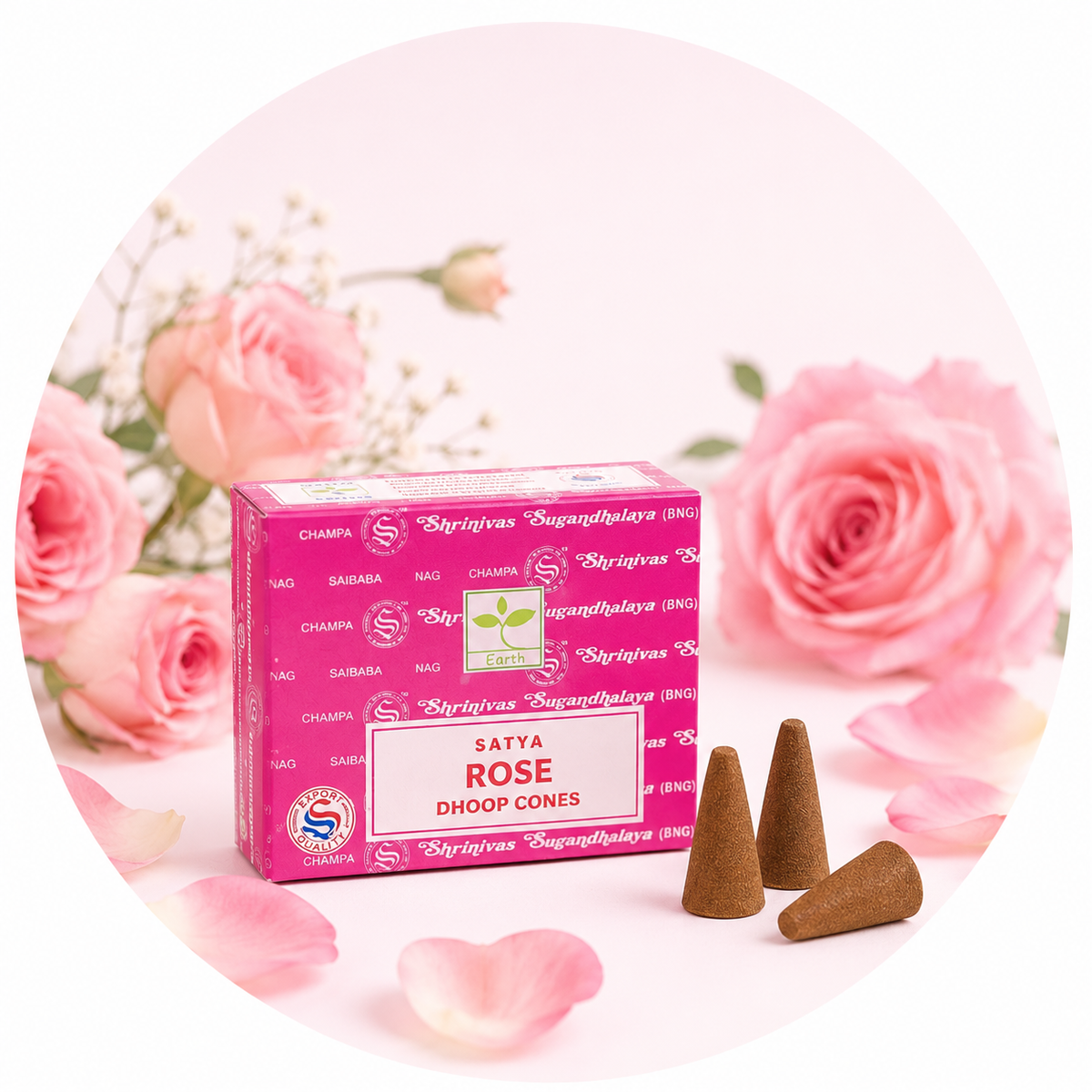 SATYA CONI DI INCENSO - Rose | Scopri su Clorophilla Shop