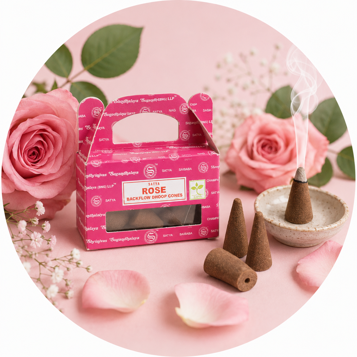 SATYA CONI DI INCENSO A CASCATA - Rose | Scopri su Clorophilla Shop