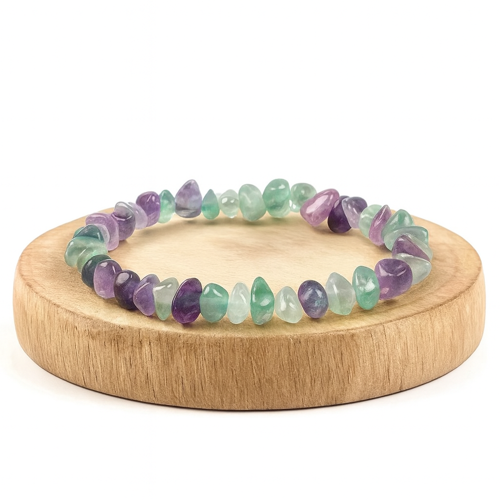 BRACCIALE SCAGLIE IN FLUORITE - Concentrazione e chiarezza mentale | Scopri su Clorophilla Shop