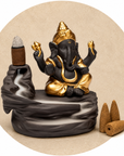 BRUCIAINCENSO A CASCATA - Ganesh dorato | Scopri su Clorophilla Shop