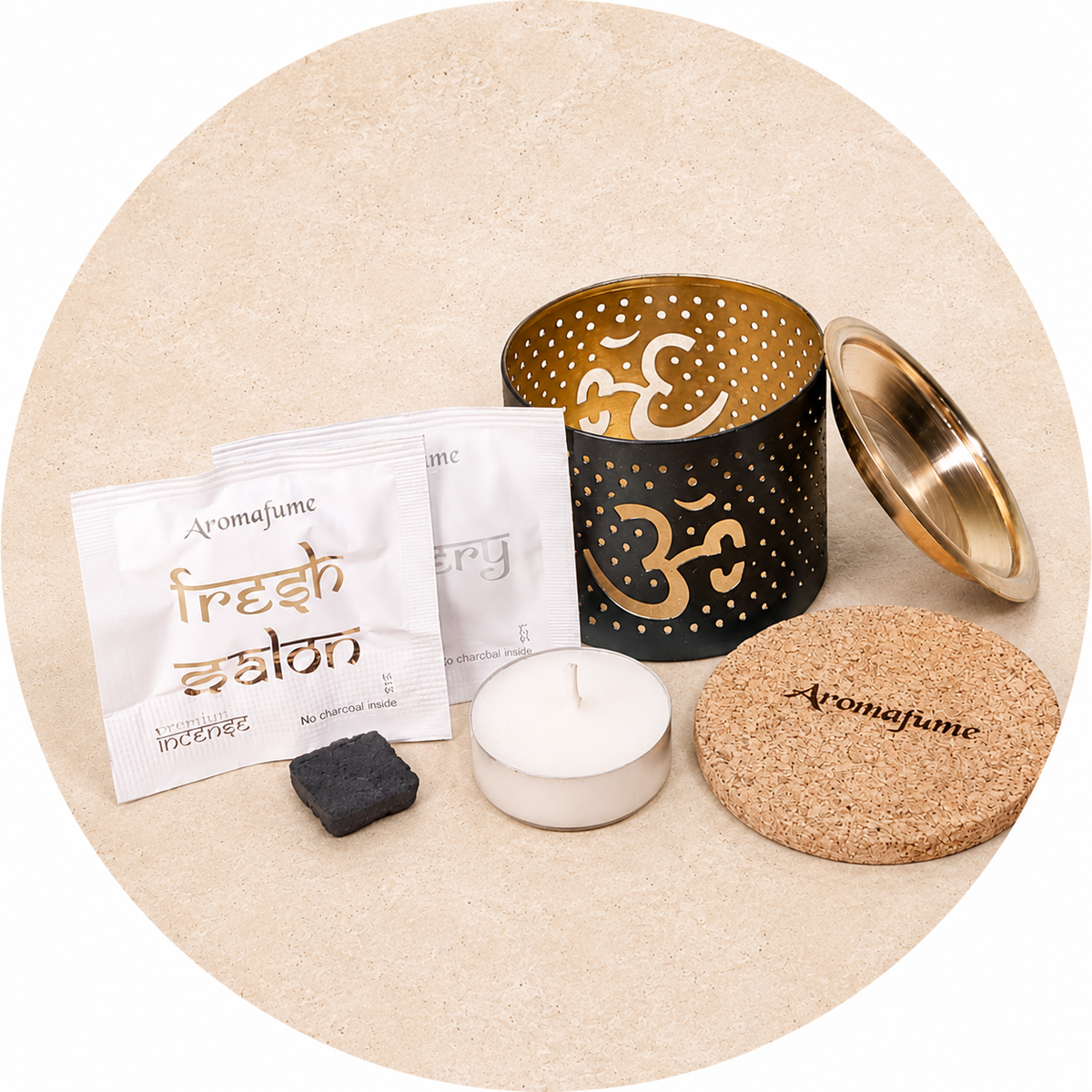 AROMAFUME KIT INCENSO IN MATTONCINI SENZA FUMO - Om | Scopri su Clorophilla Shop
