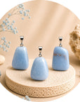 CIONDOLO IN ANGELITE BURATTATA - Calma, serenità e pace interiore | Scopri su Clorophilla Shop