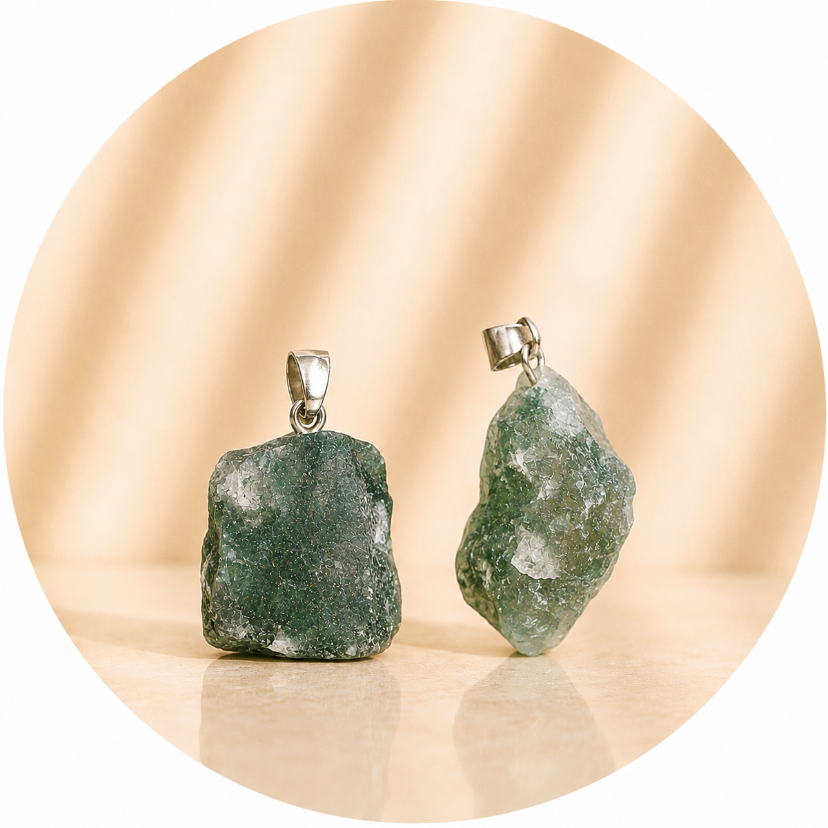 CIONDOLO IN AGATA MUSCHIATA GREZZA - Crescita, equilibrio e connessione con la natura | Scopri su Clorophilla Shop