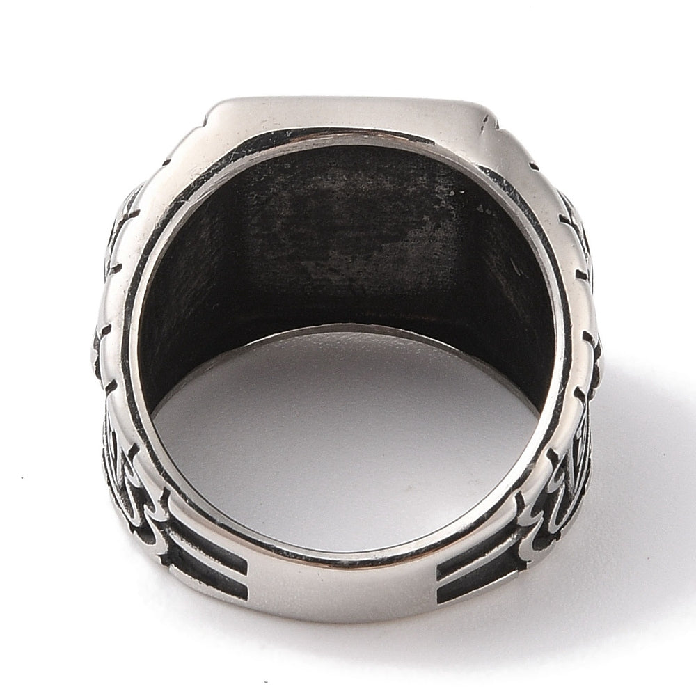 ANELLO VICHINGO IN ACCIAIO INOX - Potere e coraggio | Scopri su Clorophilla Shop