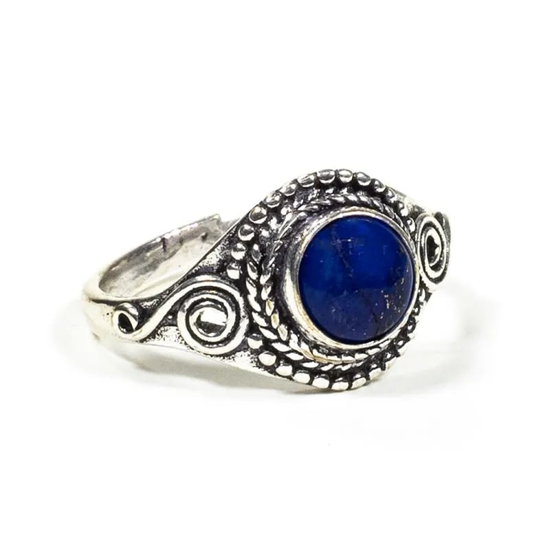 ANELLO VINTAGE IN LAPISLAZZULI - Saggezza, comunicazione e intuizione | Scopri su Clorophilla Shop