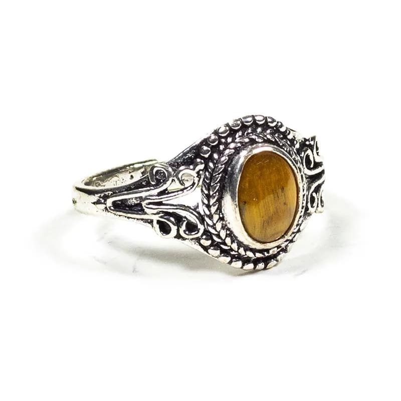 ANELLO VINTAGE IN OCCHIO DI TIGRE - Forza e coraggio | Scopri su Clorophilla Shop