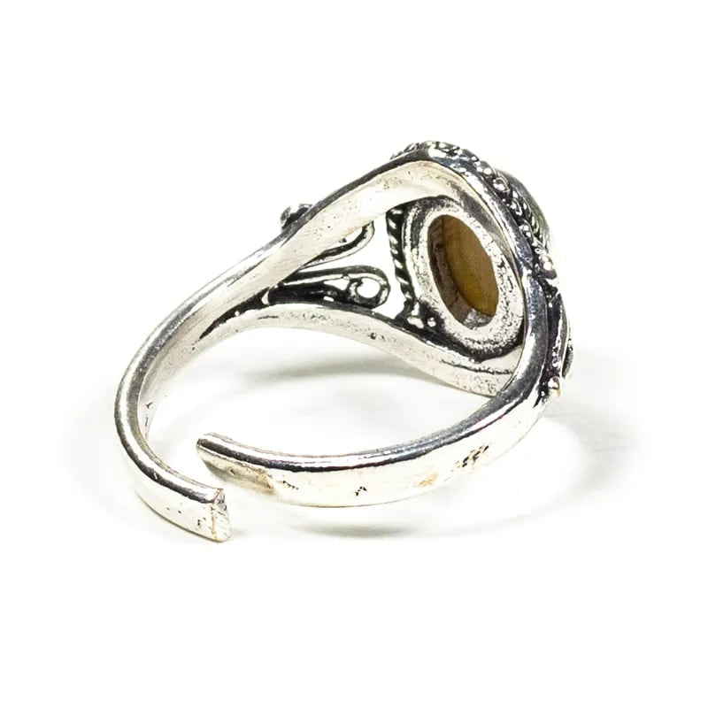 ANELLO VINTAGE IN OCCHIO DI TIGRE - Forza e coraggio | Scopri su Clorophilla Shop