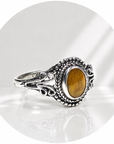 ANELLO VINTAGE IN OCCHIO DI TIGRE - Forza e coraggio | Scopri su Clorophilla Shop