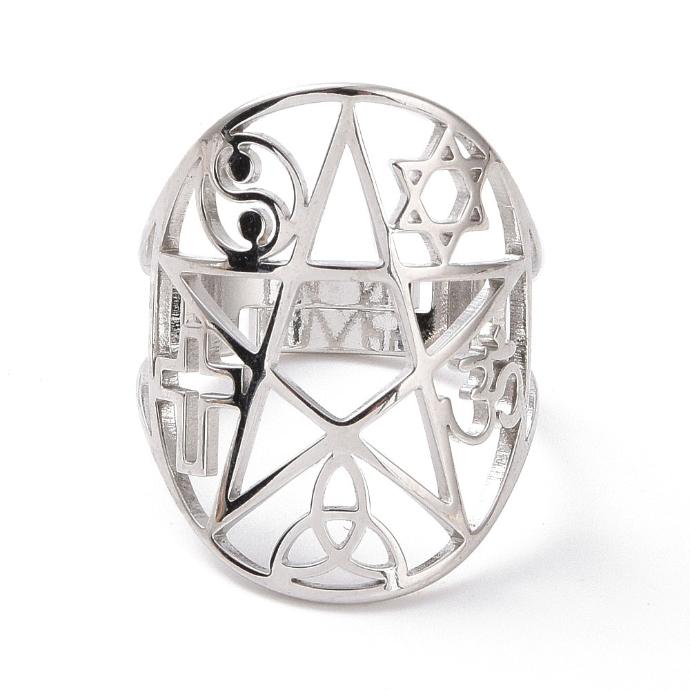 ANELLO YOGA IN ACCIAIO INOX - Equilibrio e spiritualità | Scopri su Clorophilla Shop