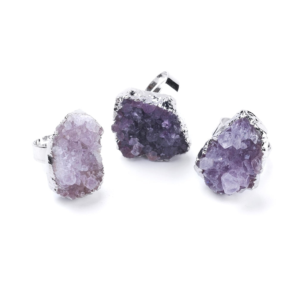 ANELLO DRUSA DI AMETISTA - Calma e rilassamento | Scopri su Clorophilla Shop