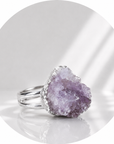 ANELLO DRUSA DI AMETISTA - Calma e rilassamento | Scopri su Clorophilla Shop