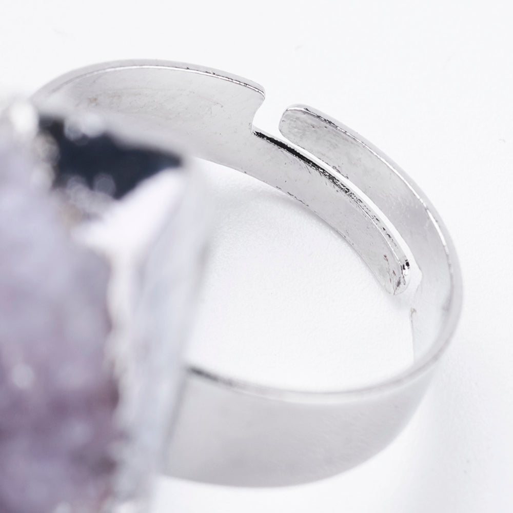 ANELLO DRUSA DI AMETISTA - Calma e rilassamento | Scopri su Clorophilla Shop