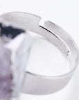ANELLO DRUSA DI AMETISTA - Calma e rilassamento | Scopri su Clorophilla Shop