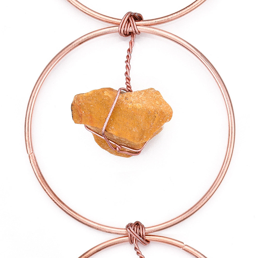 Decorazione energetica da parete con pietre grezze naturali 7 chakra - 60cm | Scopri su Clorophilla Shop