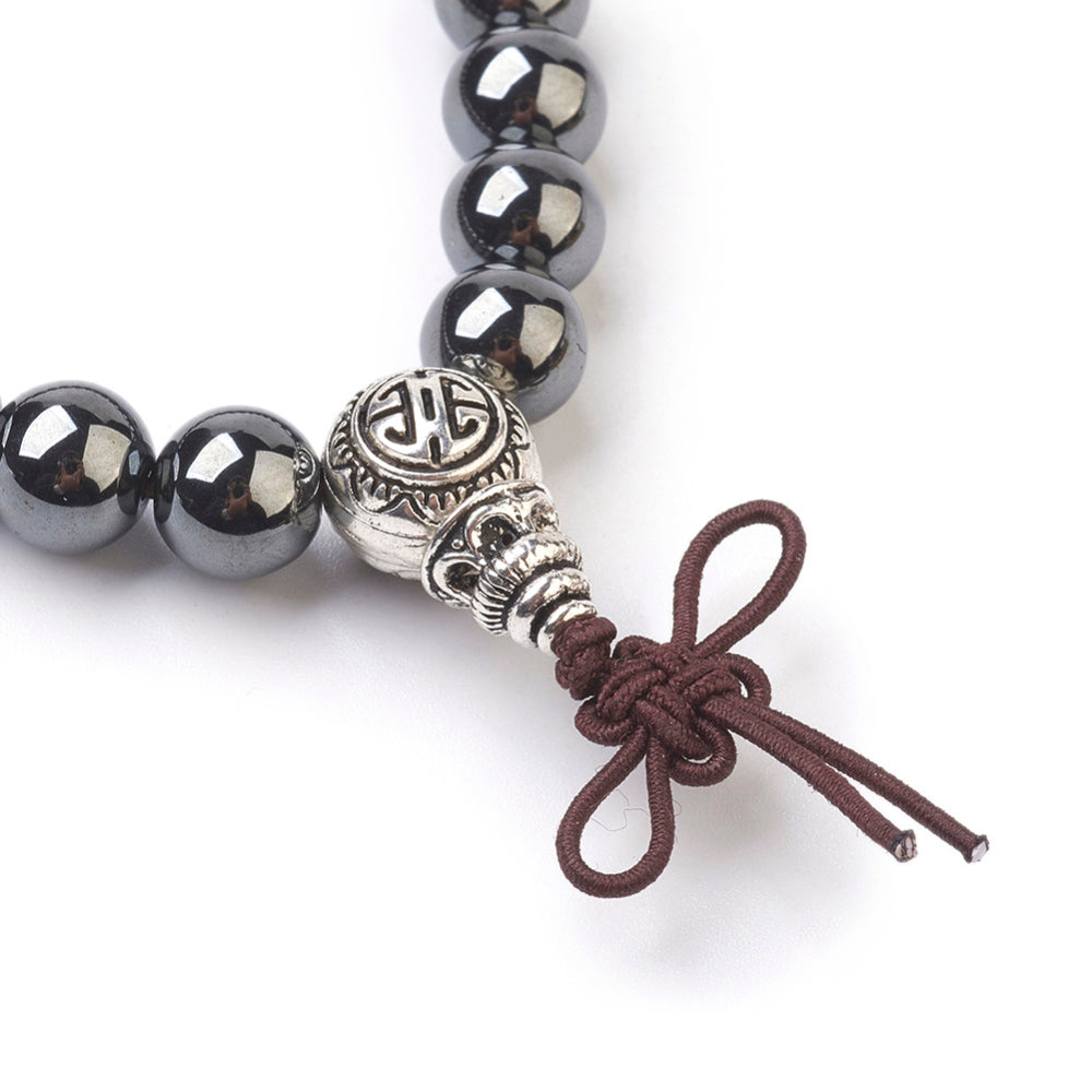 BRACCIALE IN EMATITE CON PERLA GURU - Radicamento e Protezione | Scopri su Clorophilla Shop