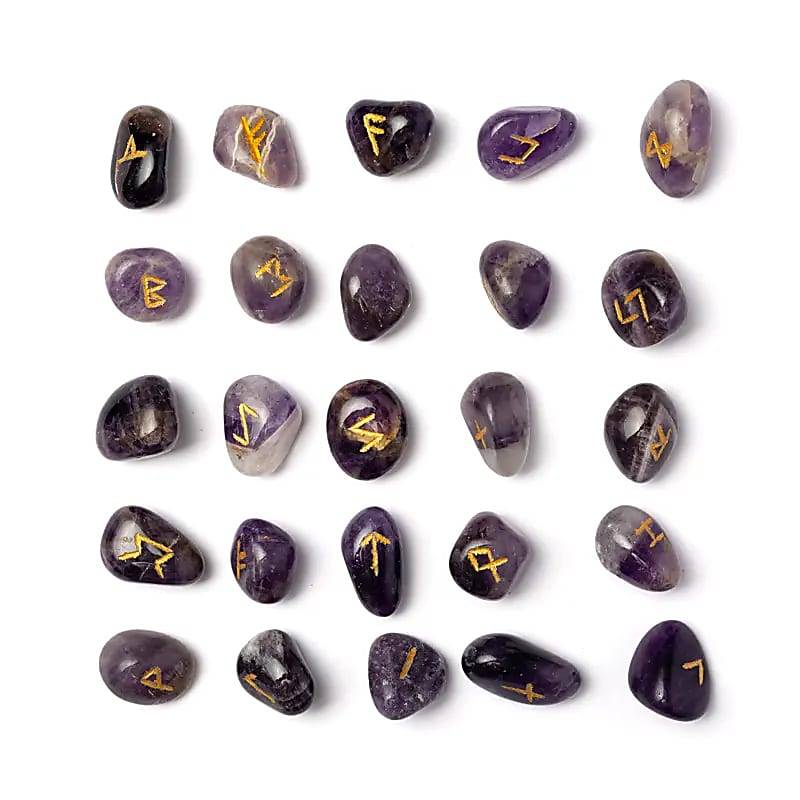 RUNE IN AMETISTA - Sacchetto di cotone | Scopri su Clorophilla Shop
