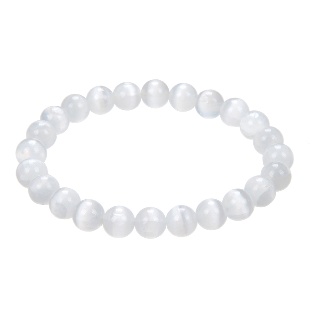 Clorophilla Bracciale elastico in Selenite - PUREZZA E CALMA INTERIORE | Scopri su Clorophilla Shop