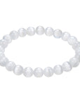 Clorophilla Bracciale elastico in Selenite - PUREZZA E CALMA INTERIORE | Scopri su Clorophilla Shop