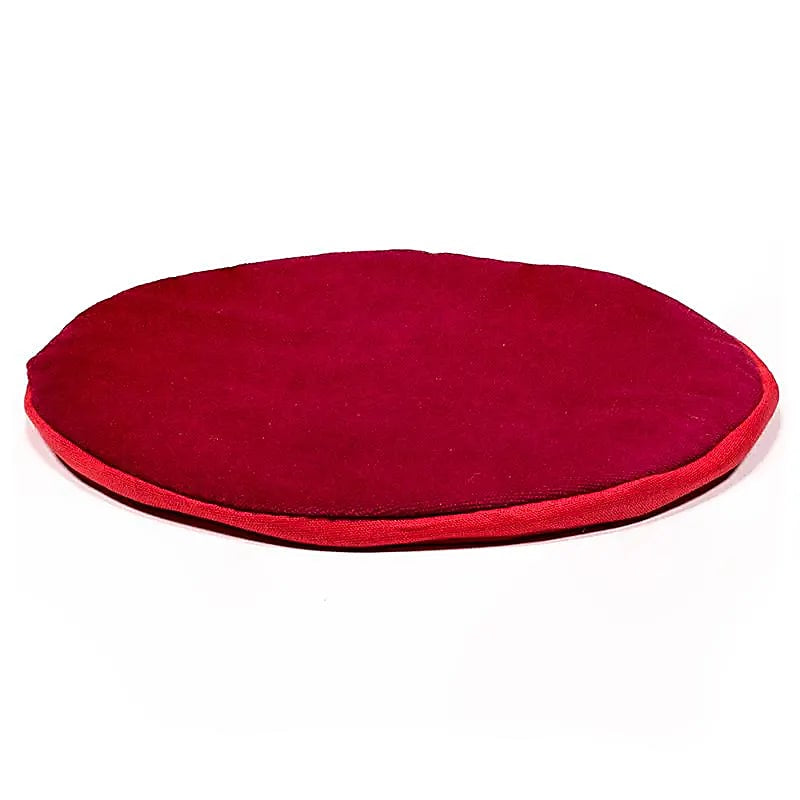 Cuscino per Campana Tibetana piatto rosso - 20cm | Scopri su Clorophilla Shop
