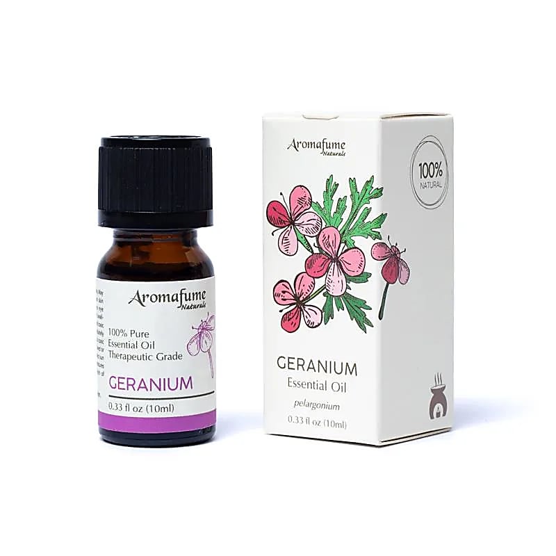 Aromafume Olio Essenziale Geranium 100% Naturale non Diluito - Geranio - 10ml | Scopri su Clorophilla Shop