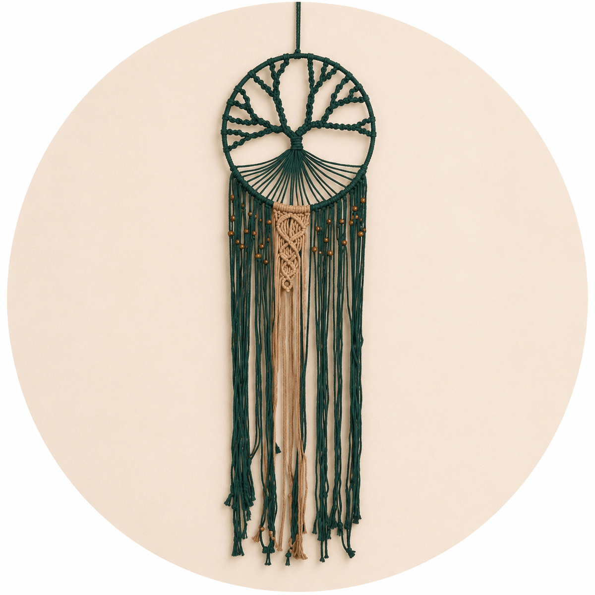 ACCHIAPPASOGNI ALBERO DELLA VITA VERDE - Diametro 30cm - Clorophilla Shop