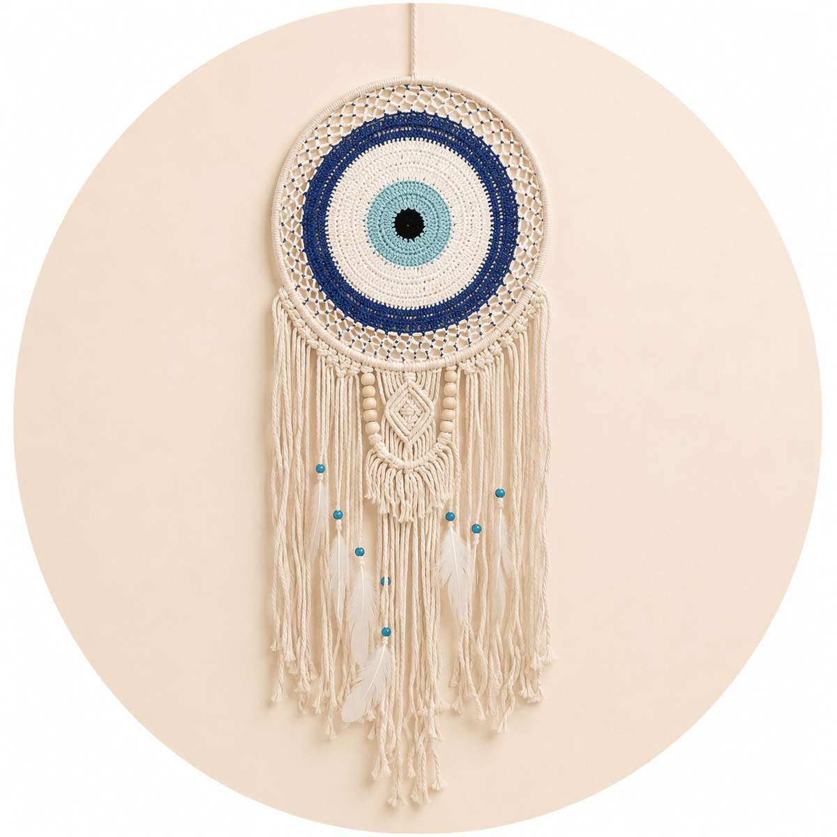 ACCHIAPPASOGNI NAZAR BIANCO - Protezione malocchio - Clorophilla Shop