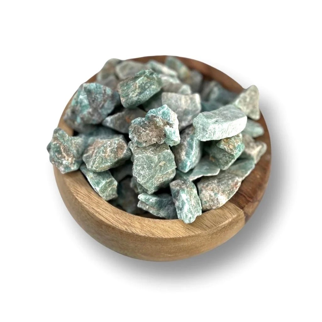 AMAZZONITE GREZZA - Pietra del bilanciamento - Clorophilla Shop