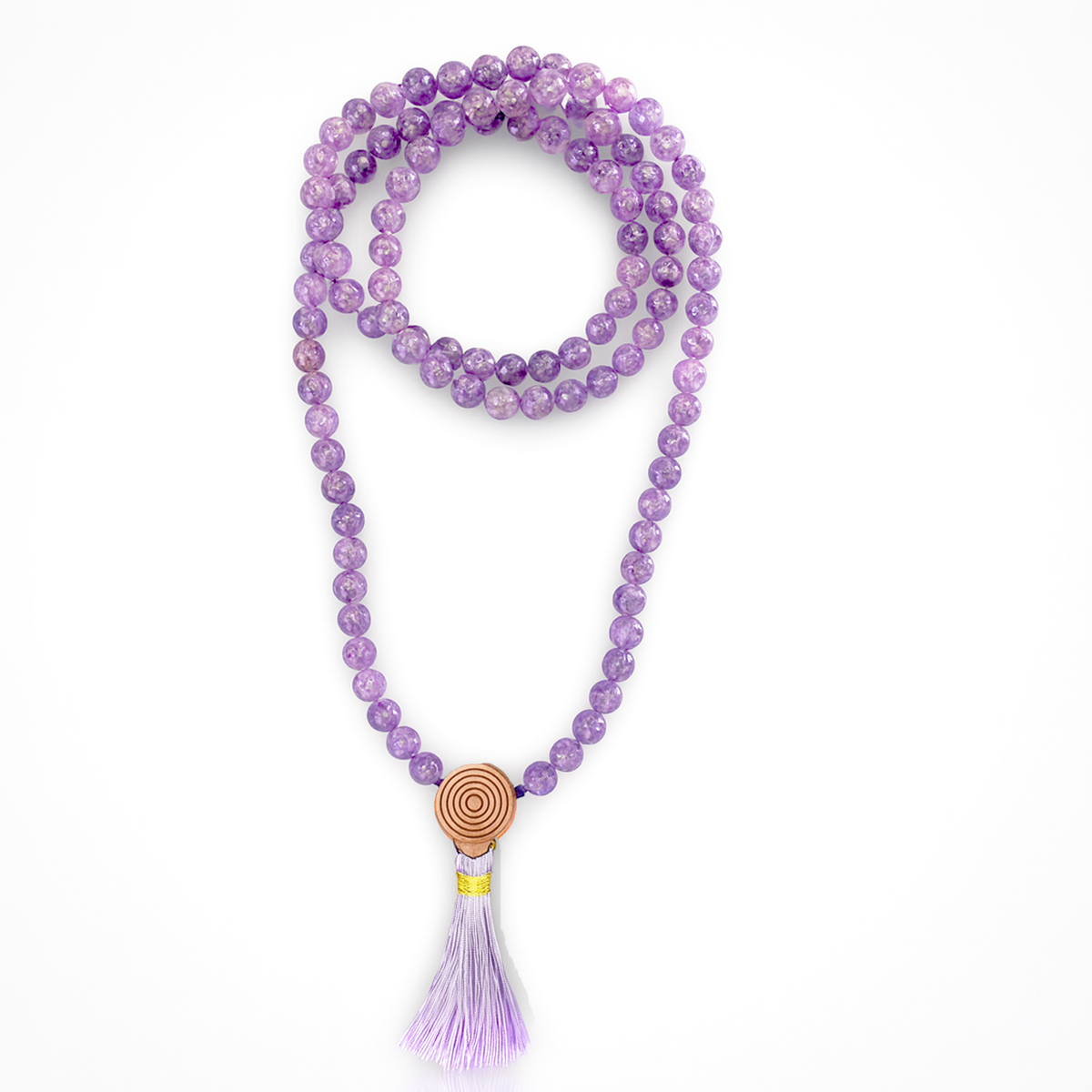 MALA TIBETANA IN AMETISTA - Calma, protezione spirituale e relax mentale | Scopri su Clorophilla Shop
