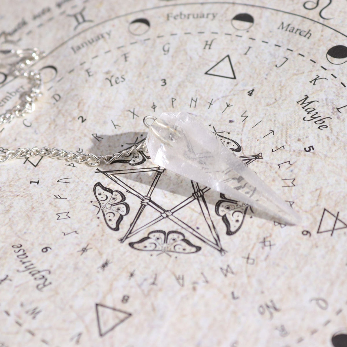 ANCIENT WITCH SPELL – Incenso Rituale di Purificazione con Pendolo in Cristallo di Rocca - Clorophilla Shop