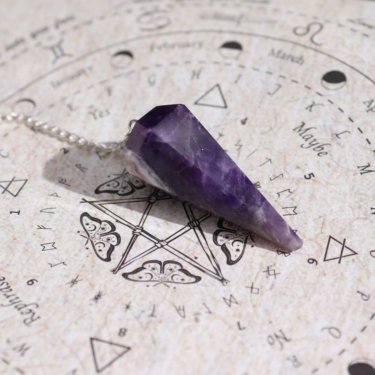 ANCIENT WITCH SPELL – Incenso Rituale di Seduzione con Pendolo in Ametista - Clorophilla Shop