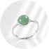 ANELLO CON AVVENTURINA VERDE IN ARGENTO 925 - Fortuna e benessere - Clorophilla Shop